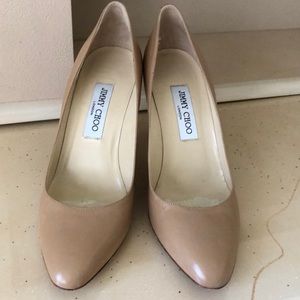 Jimmy Choo High heel shoes 39.5 in Beige or Nude